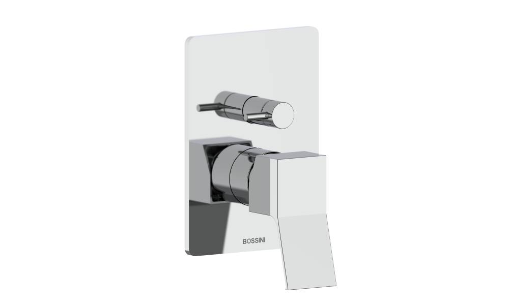 2 way single-lever mixer with handle rotating diverter by Bossini