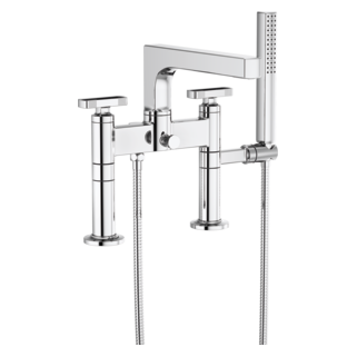 Two-Handle Tub Filler Trim Kit With Knob Handles by Brizo