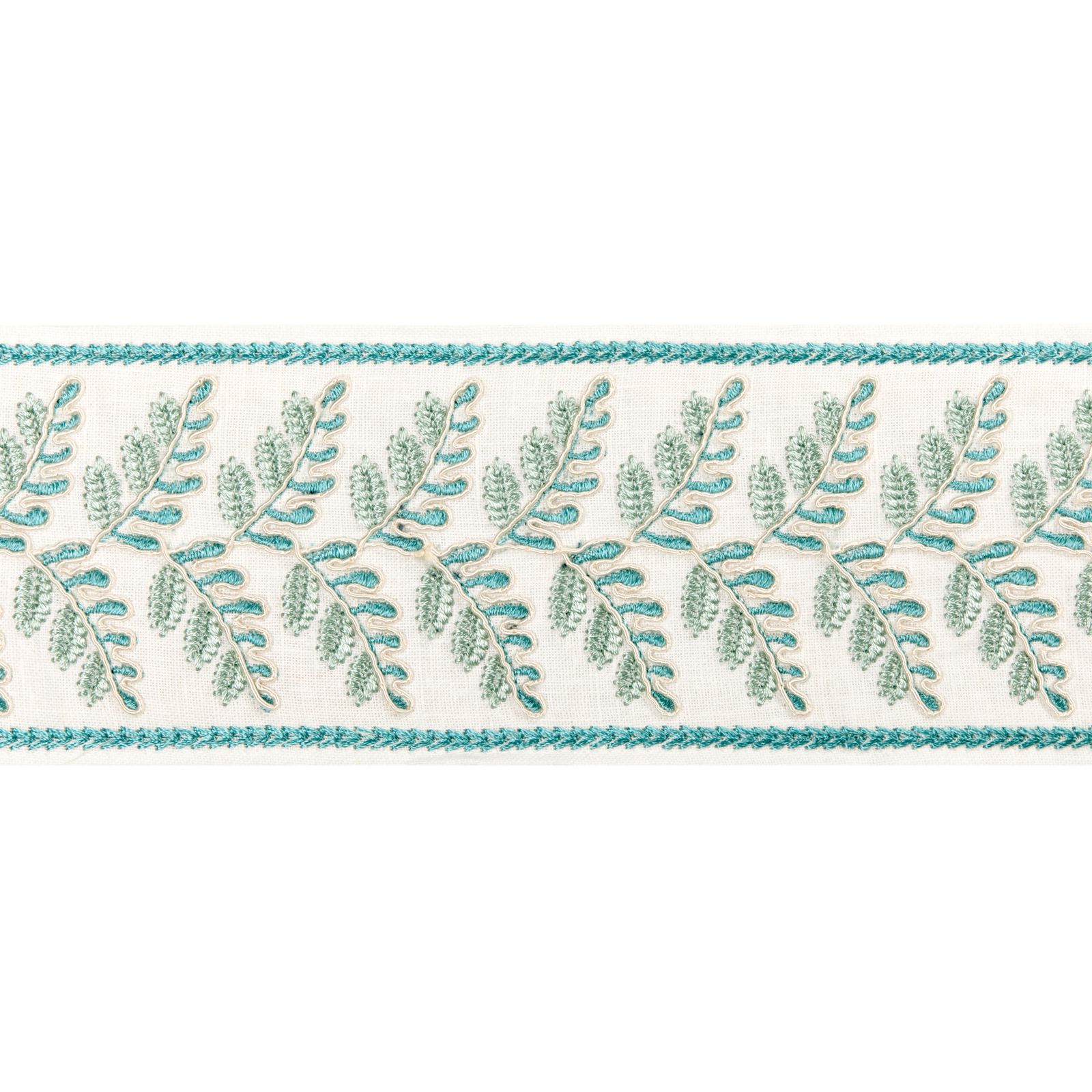 Fougere Border - Aqua by Brunschwig & Fils