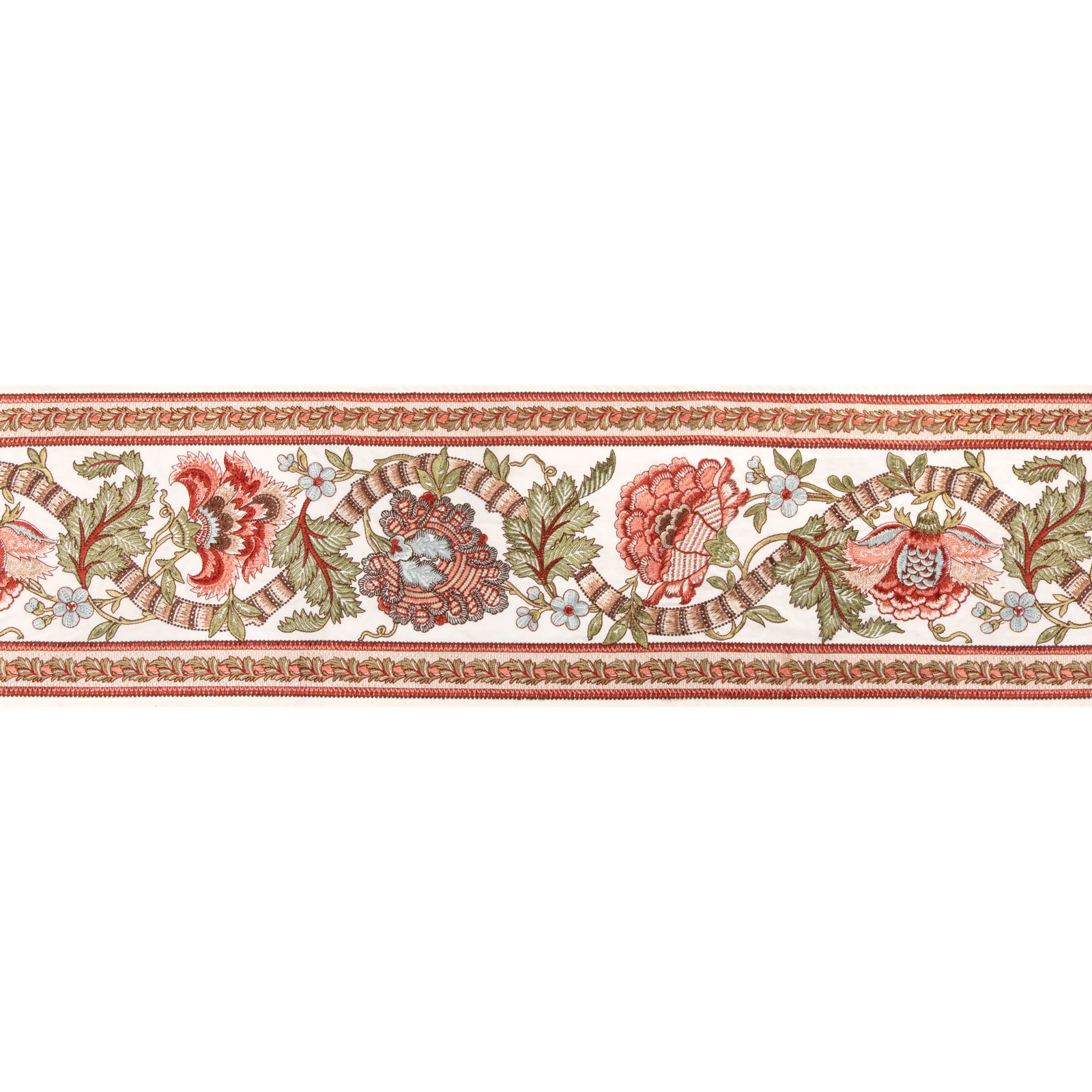 Lauris Border - Apricot/Sage by Brunschwig & Fils