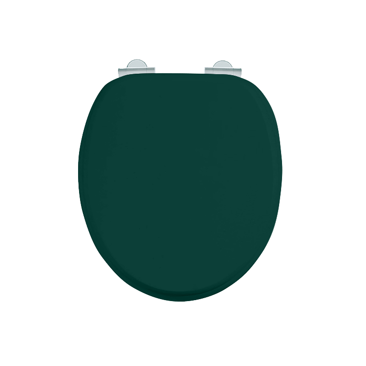 Matt Green Soft Close Seat (With No Handles) in Toilets | SKU S102 | Burlington Bathrooms by Burlington