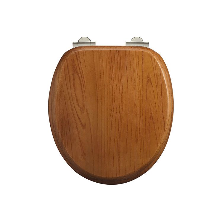 Oak Soft Close Seat (with no handles) | SKU S16 | Burlington Bathrooms by Burlington