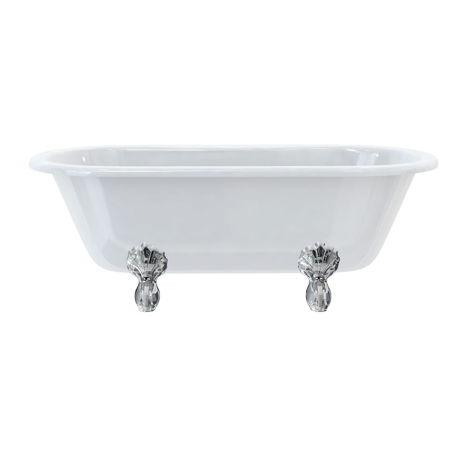 Windsor 170cm Double Ended Bath with Luxury Feet (with Luxury Claw feet in Chrome) | SKU E3 L1C | Burlington Bathrooms by Burlington