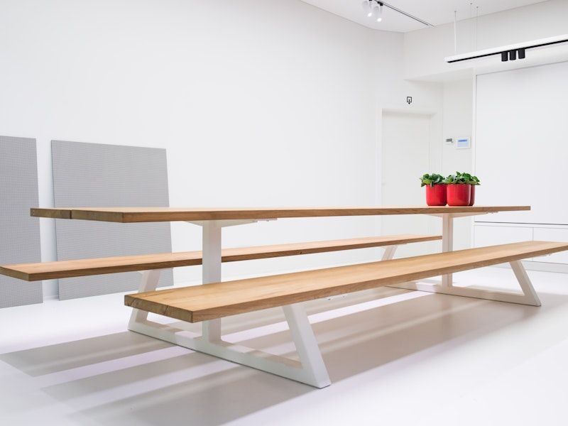BuzziBreeze, multifunctional outdoor table by BuzziSpace
