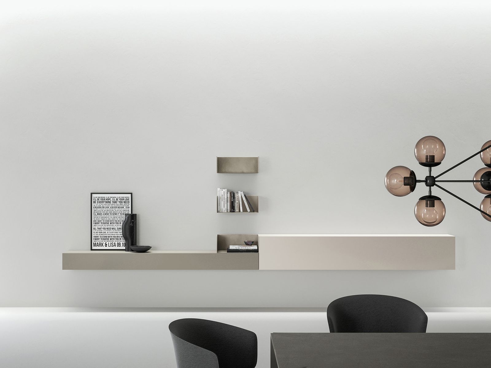 Suspended modules with Open units by Caccaro
