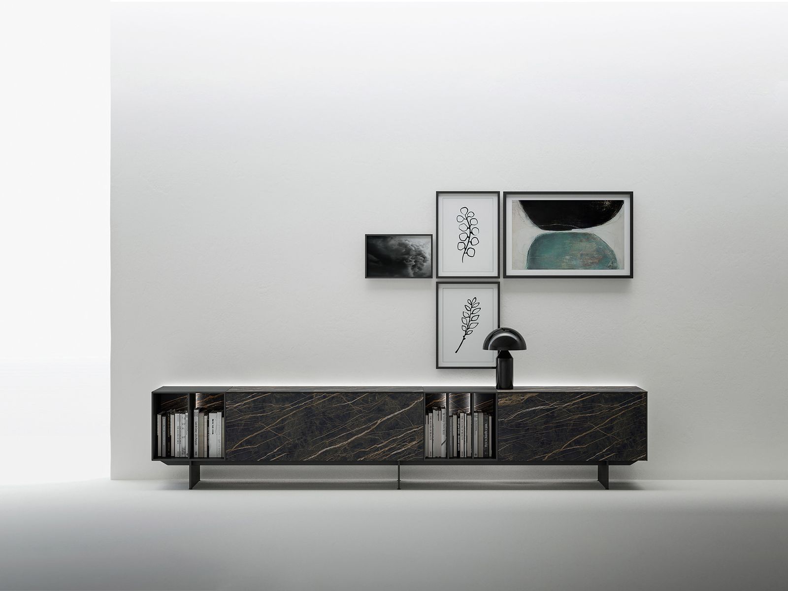 Sideboard with foot 180 by Caccaro