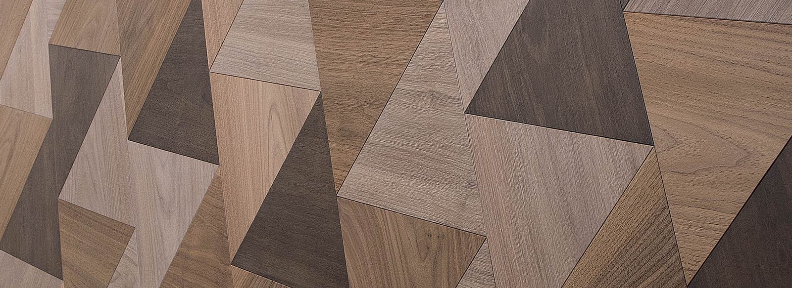Walnut Tricolor Triangles by Cadorin Group
