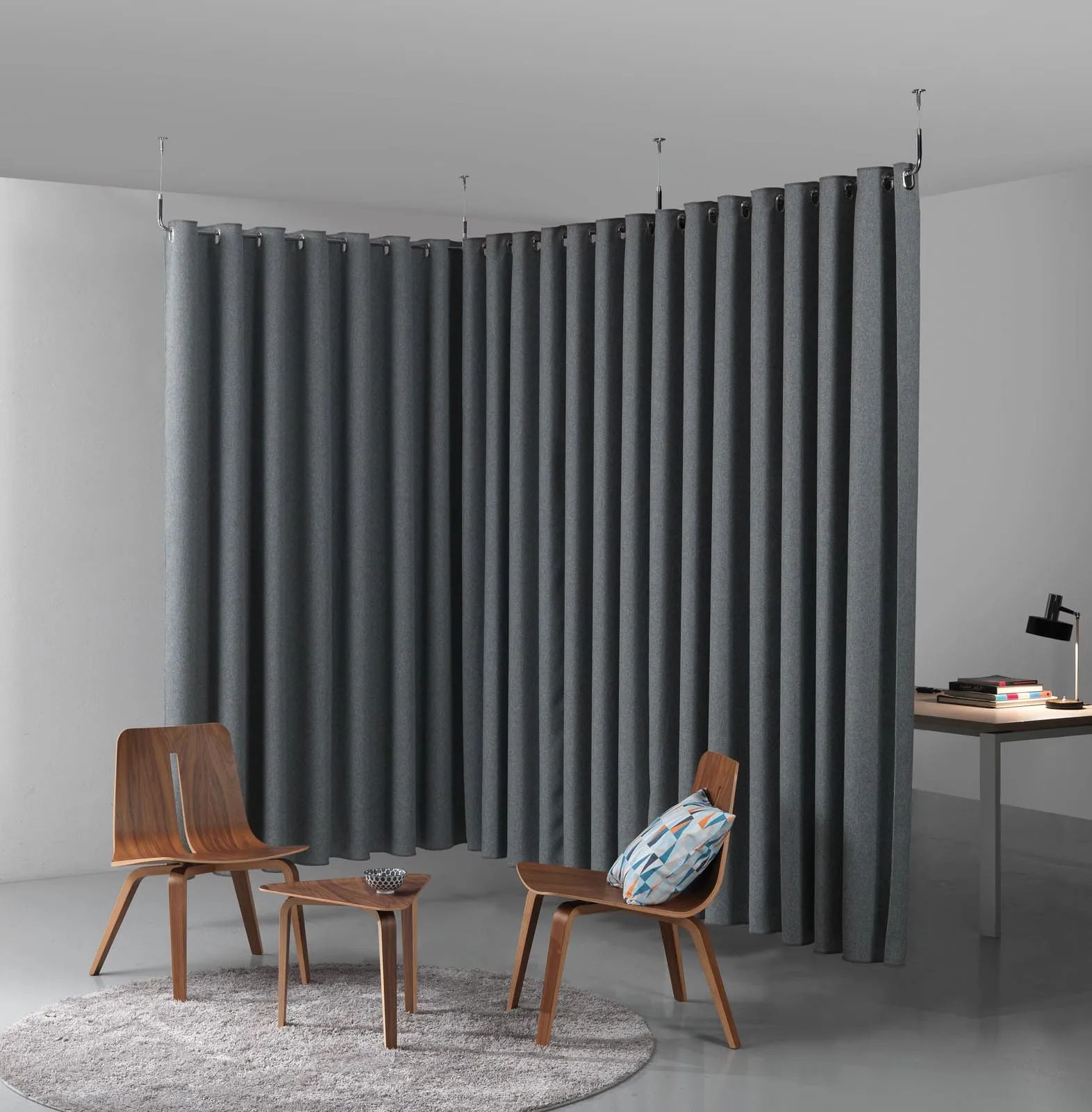 Clasp Divider Sound Absorbing Partitions by Caimi Brevetti