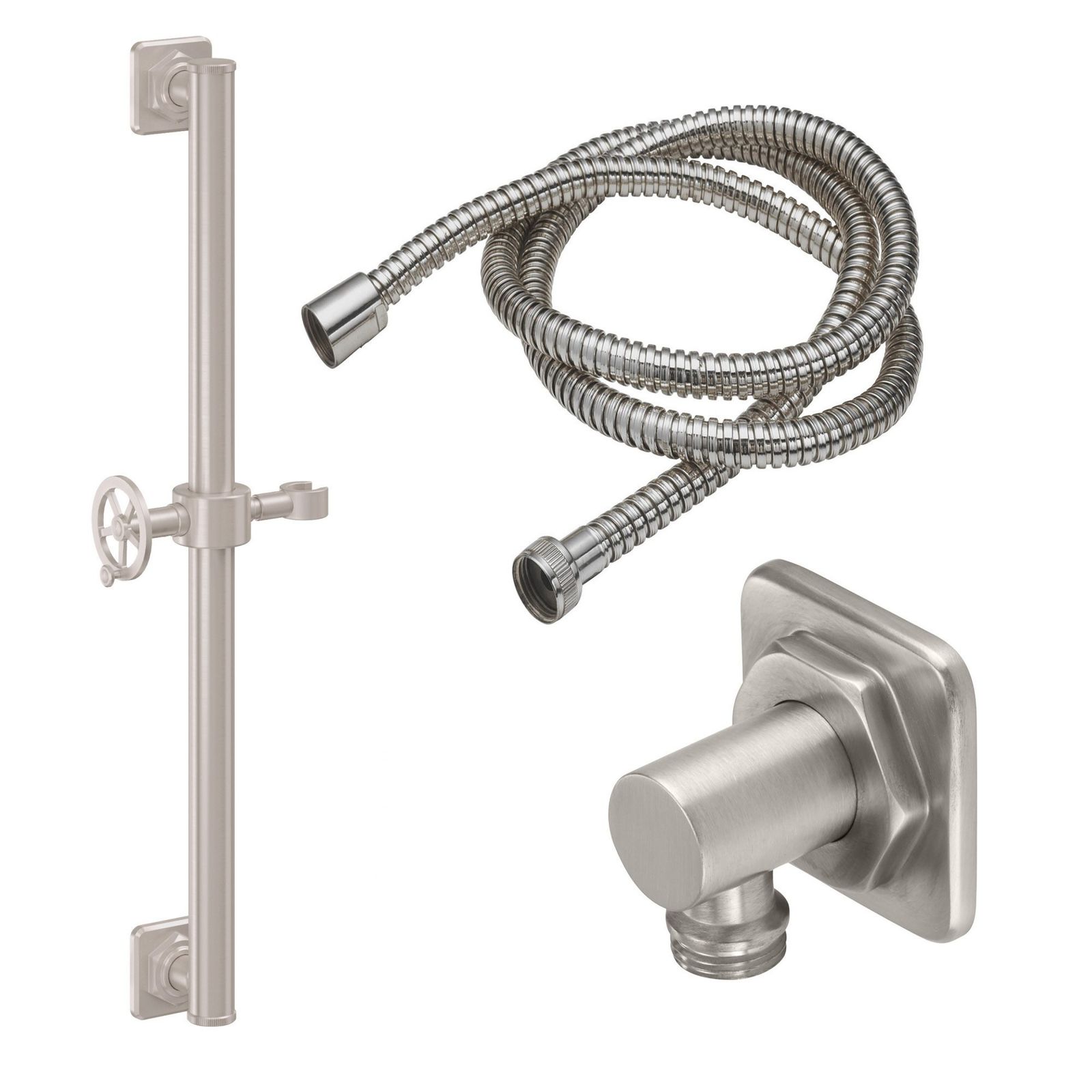 30" Grab Bar Handshower Kit - Wheel Handle with Quad Base by California Faucets