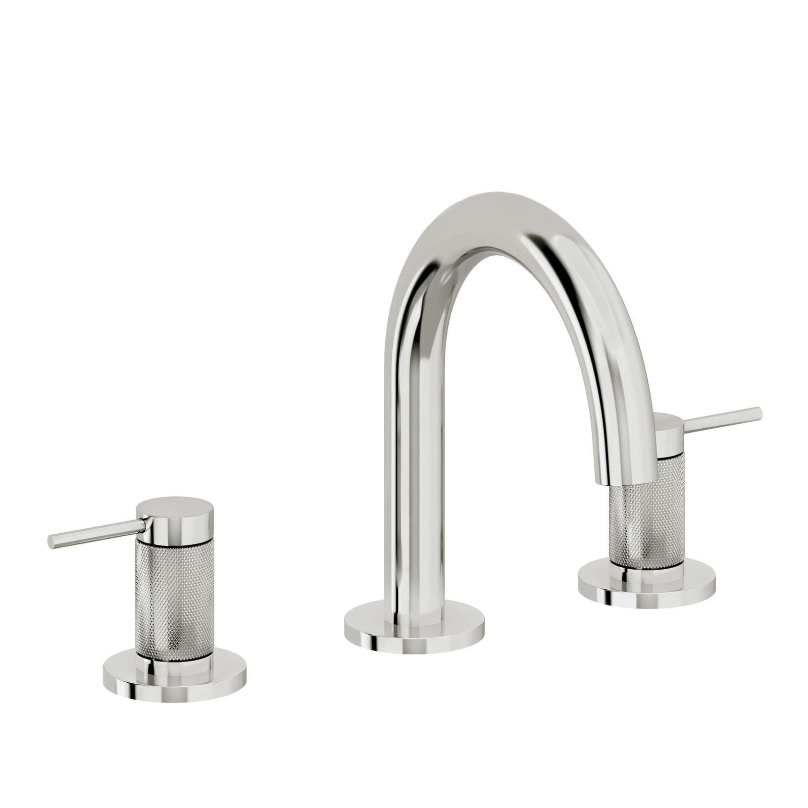 8" Widespread Lavatory Faucet - Medium Spout; Knurled Insert by California Faucets