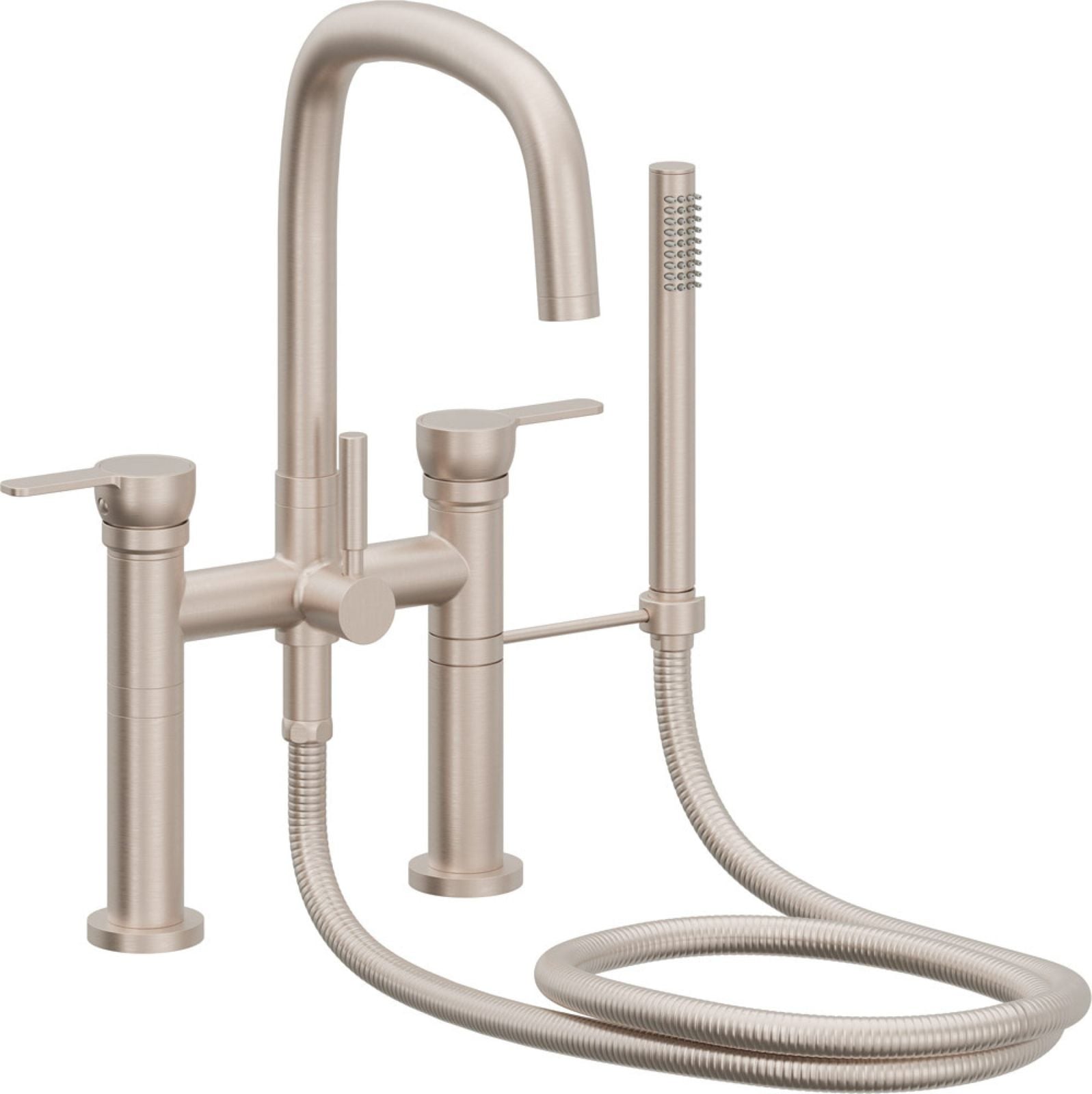 Contemporary Deck Mount Tub Filler - Quad Spout - 1208-XX.FR by California Faucets