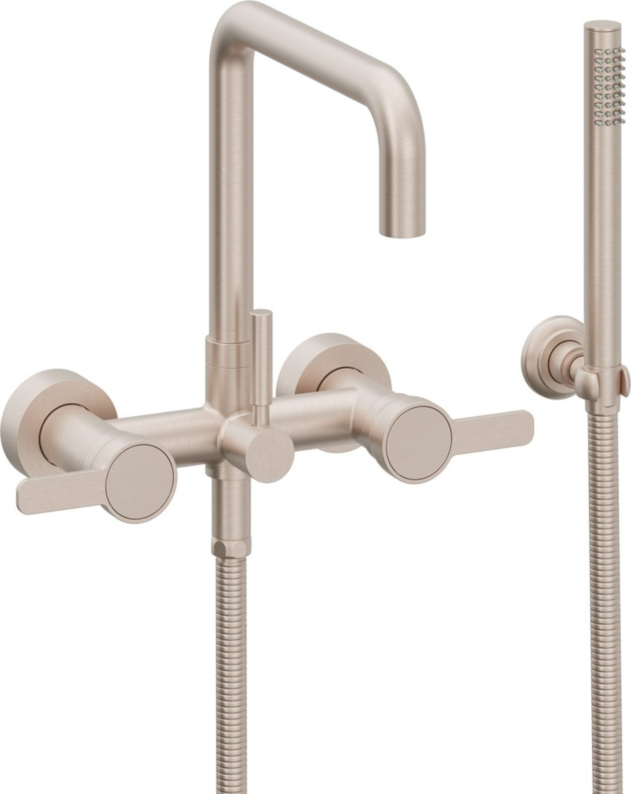 Contemporary Wall Mount Tub Filler - Quad Spout - 1206-XX.FR by California Faucets