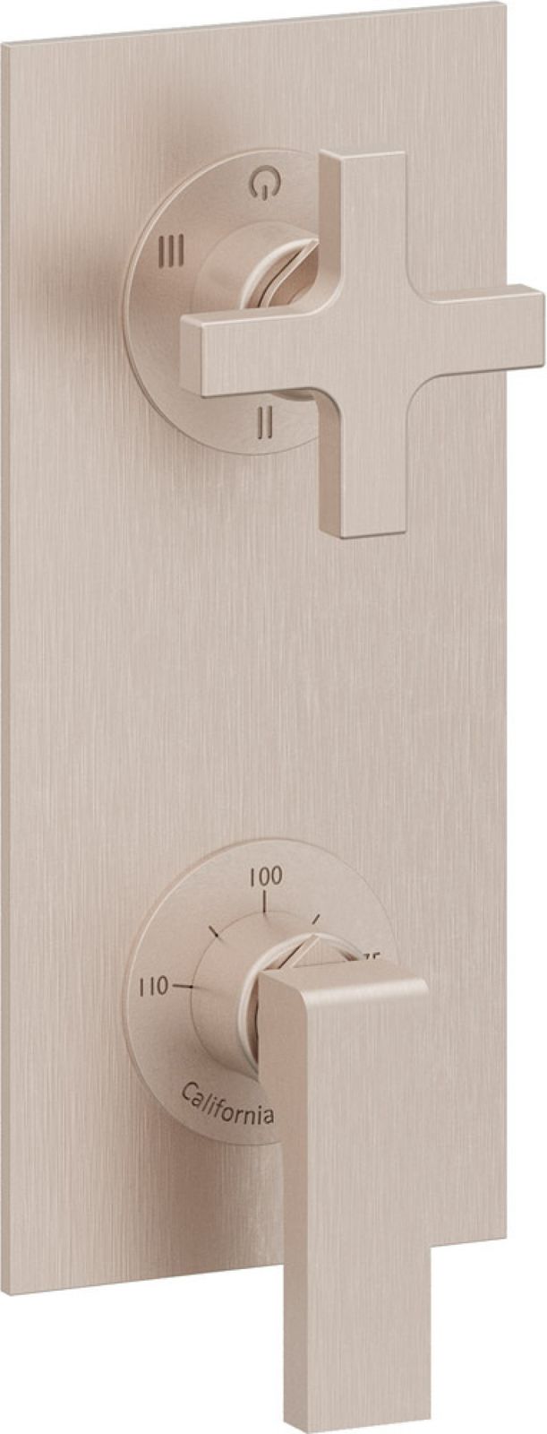 StyleTherm Vista™ Trim Only with 3-Outlet Control, Installs Vertical or Horizontal by California Faucets