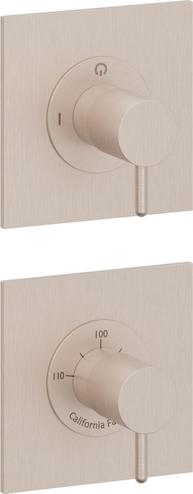 StyleTherm Vista™ Trim Only with 1-Outlet Control, Installs Vertical or Horizontal by California Faucets