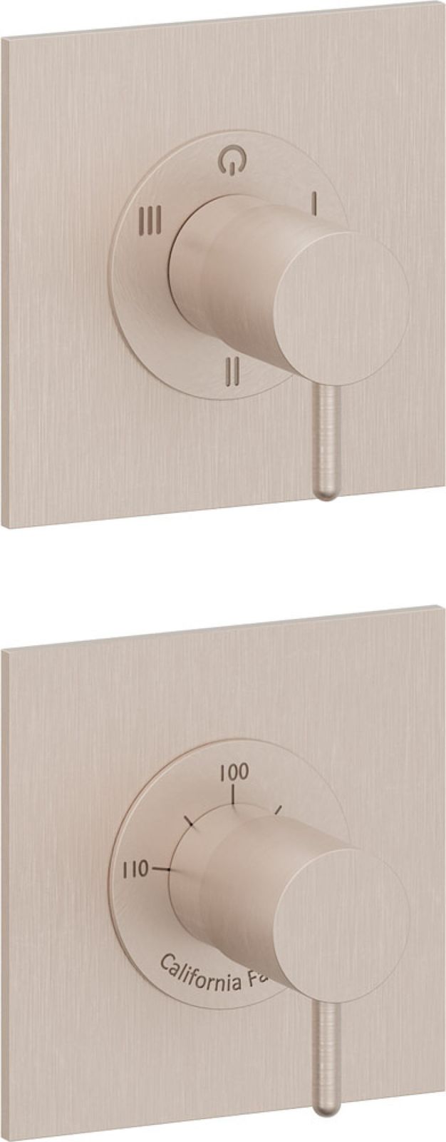 StyleTherm Vista™ Trim Only with 3-Outlet Control, Installs Vertical or Horizontal by California Faucets