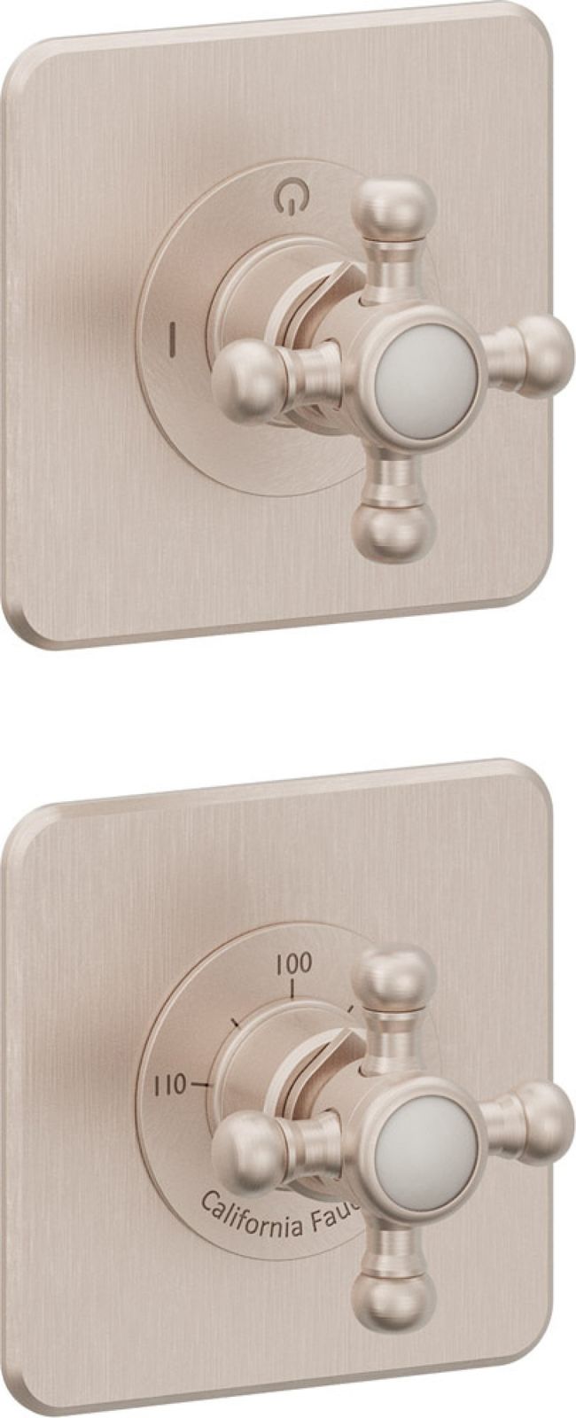 StyleTherm Vista™ Trim Only with 1-Outlet Control, Installs Vertical or Horizontal by California Faucets