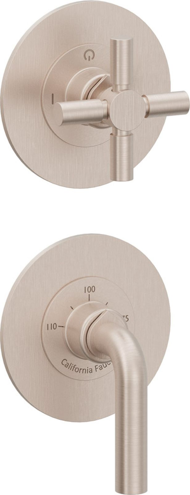 StyleTherm Vista Trim Only with 2-Outlet Control, Installs Vertical or Horizontal by California Faucets