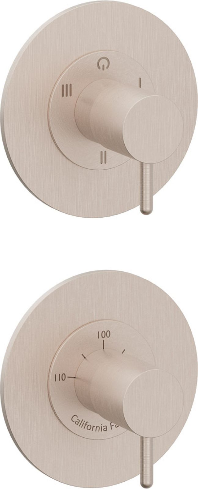 StyleTherm Vista™ Trim Only with 3-Outlet Control, Installs Vertical or Horizontal by California Faucets