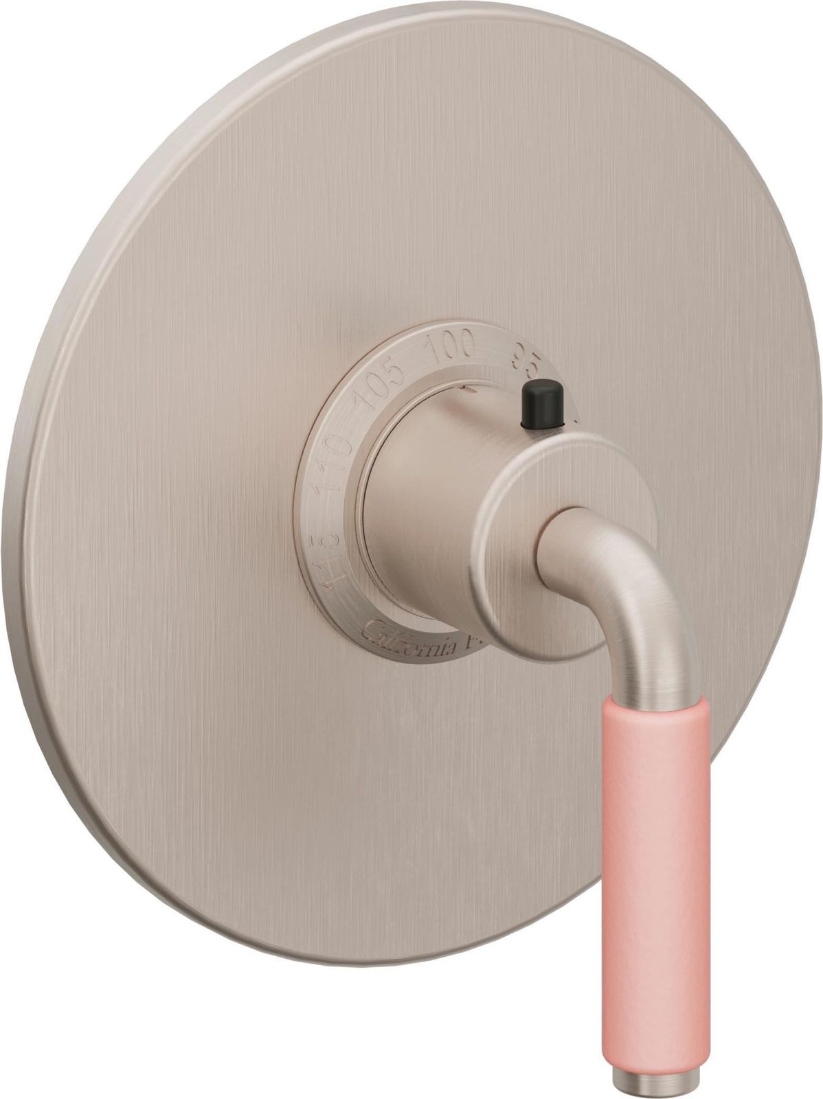 StyleTherm 3/4" Thermostatic Trim Only - Pink Porcelain Lever by California Faucets