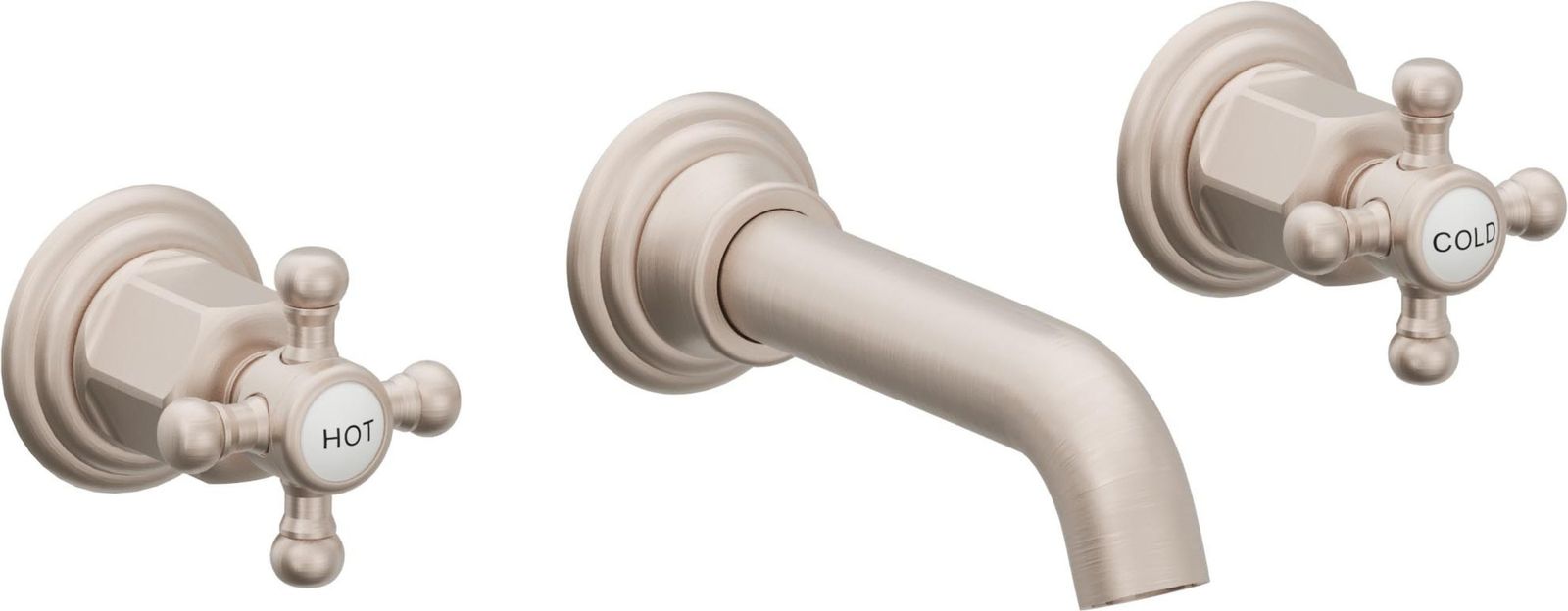 Two Handle Lavatory Wall Faucet Trim Only by California Faucets