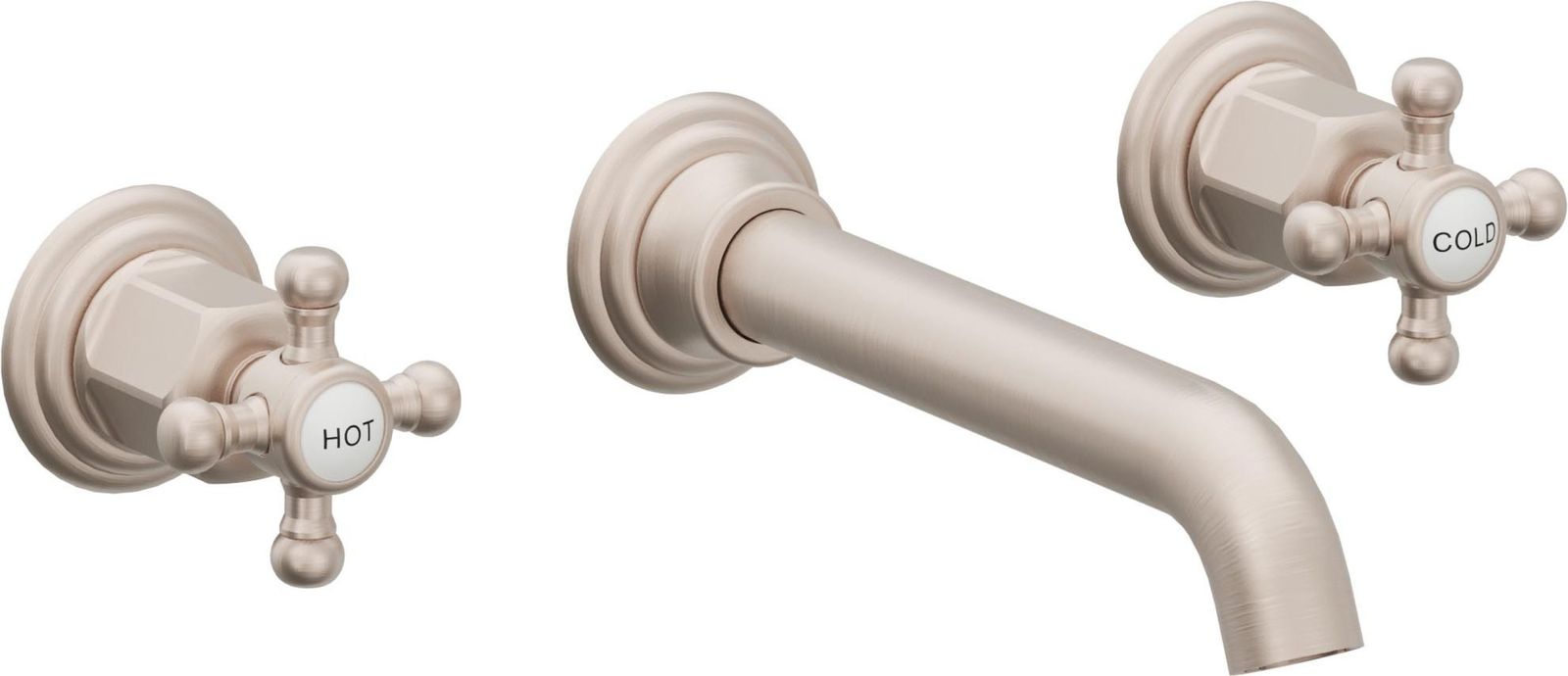 Two Handle Lavatory Wall Faucet Trim Only by California Faucets