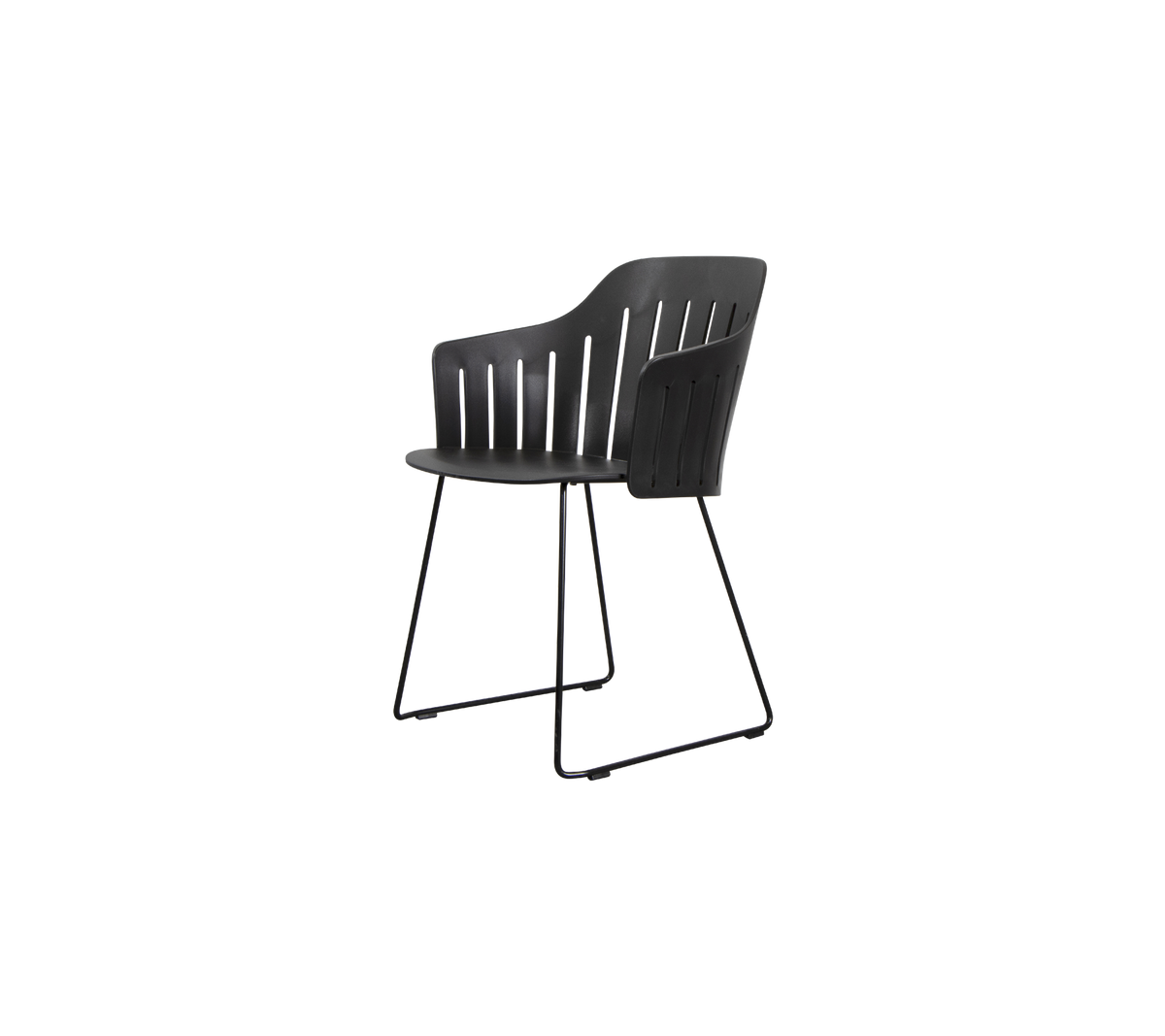 Choice chair with sled legs by Cane-line