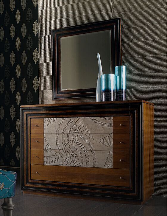 Etoile Dresser and bedside tables by Cantiero
