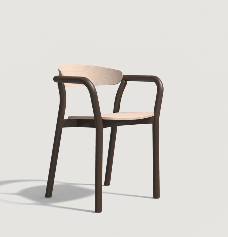 Cécile Metal Armchair by Capdell