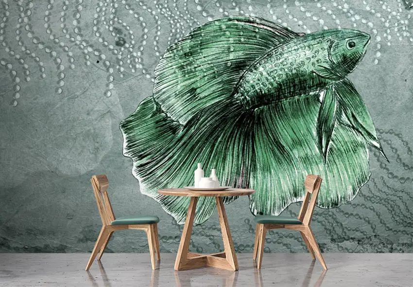 Wallpaper Pesce by Carta da Parati Artistica