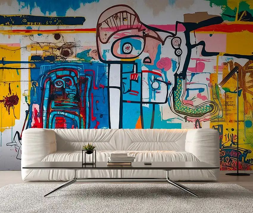 Wallpaper Graffito pop by Carta da Parati Artistica