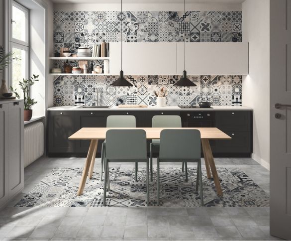 Opus - Porcelain stoneware wall/floor tiles with encaustic effect by Casalgrande Padana