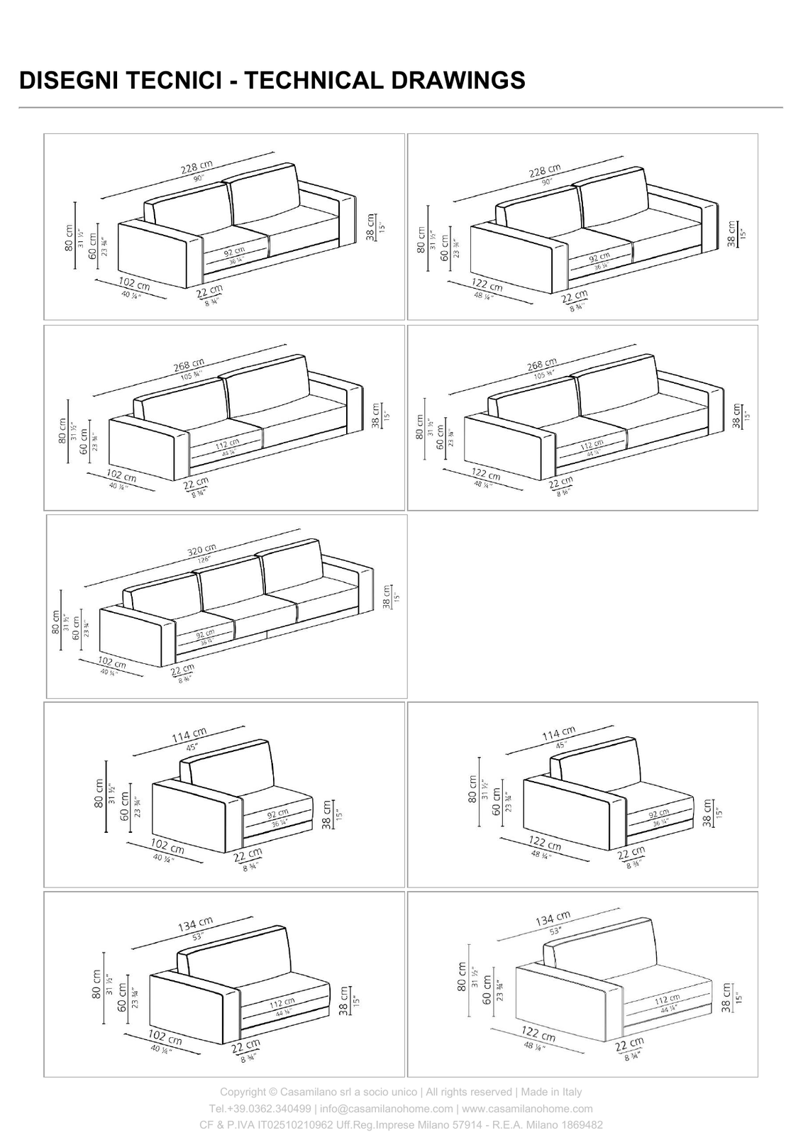 Suite dimensions