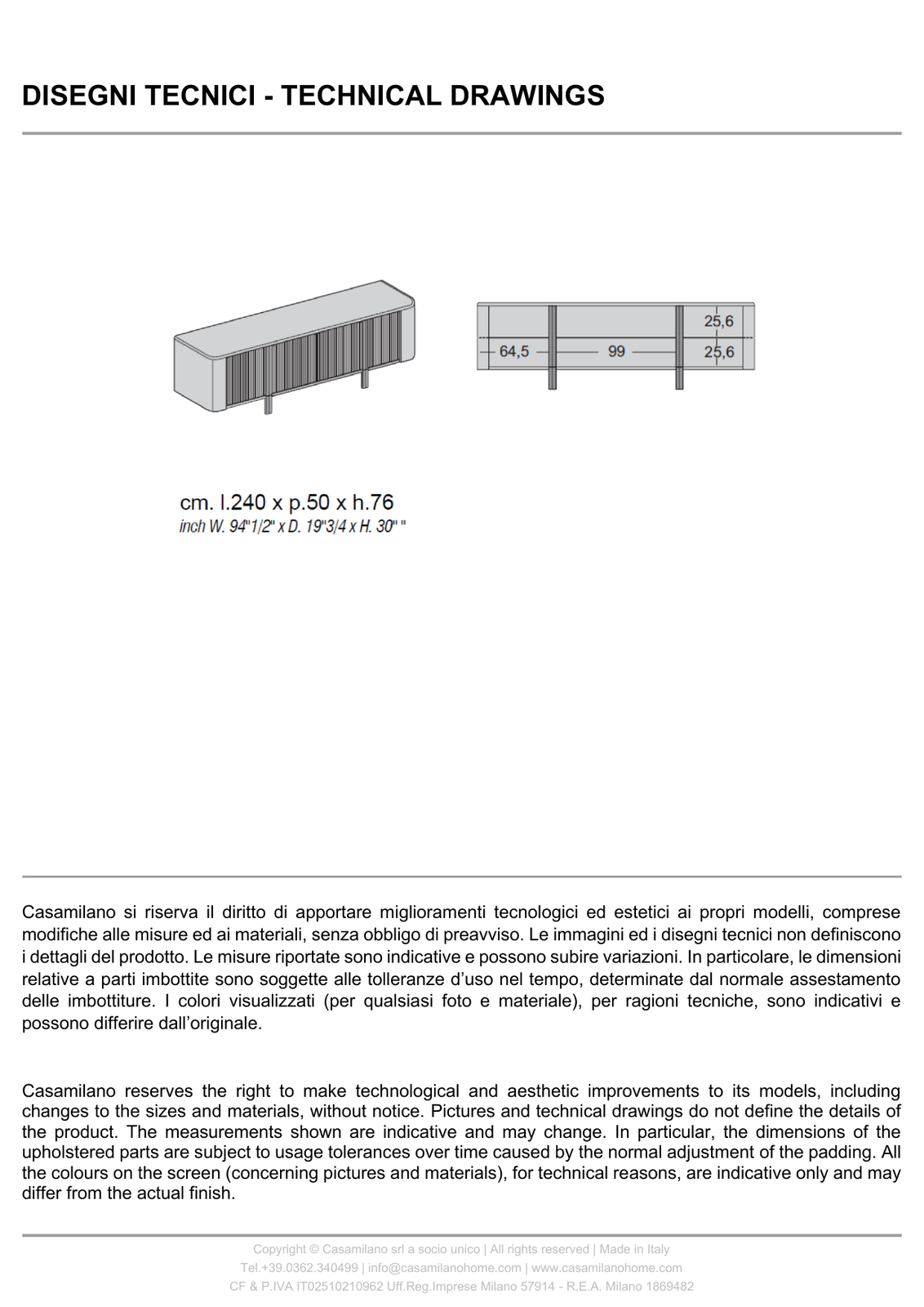 Tecla dimensions