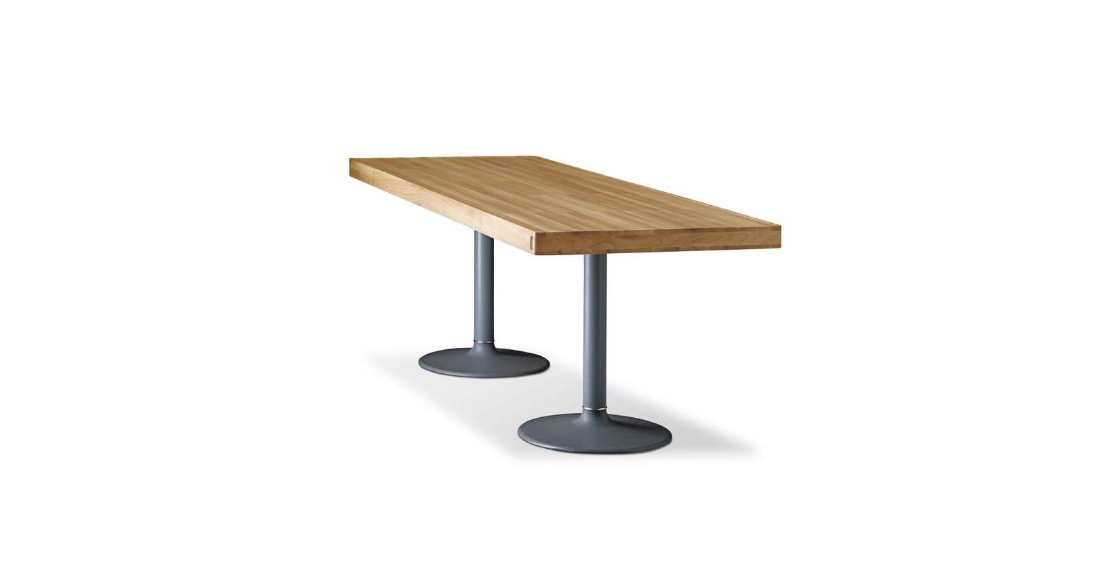 11 Table pieds corolle, plateau bois by Cassina