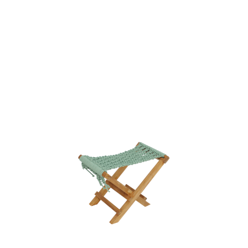 Fes Folding Stool Macrame Weaving by CBdesign