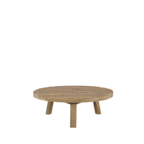 Rustic Round Coffee Table 100 by CBdesign