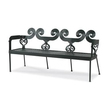 Augustine Metal Garden Bench by Century Furniture