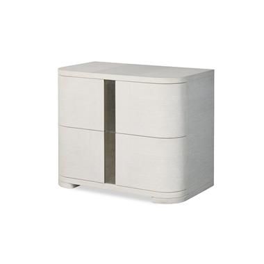 Carino Two Drawer Nightstand - Frost by Century Furniture