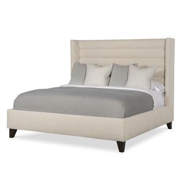 Details Fully Uph Wing Medium H.B. Bed - King 6/6 by Century Furniture