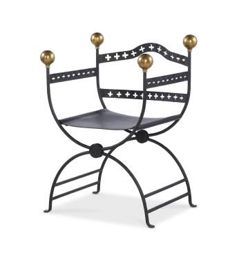 Dante Iron Savonarola Chair by Century Furniture
