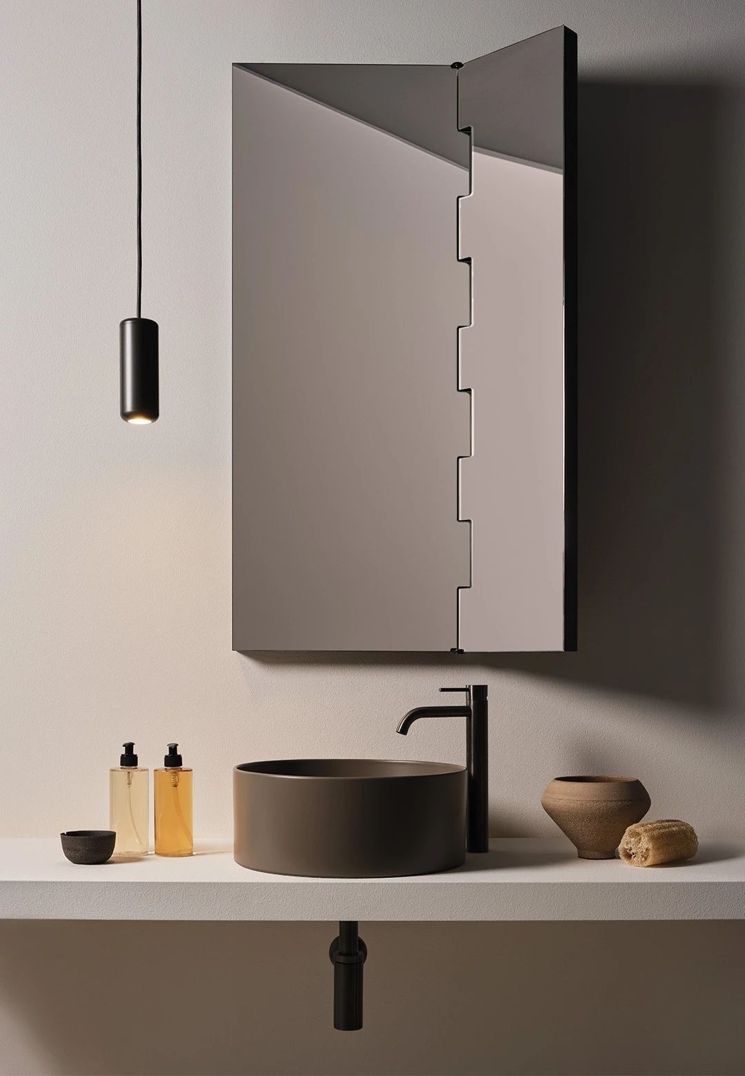 Round washbasin Theo by Ceramica Cielo