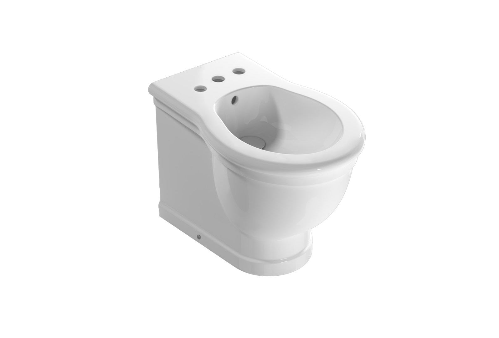Bidet a terra tre fori by Ceramica Globo