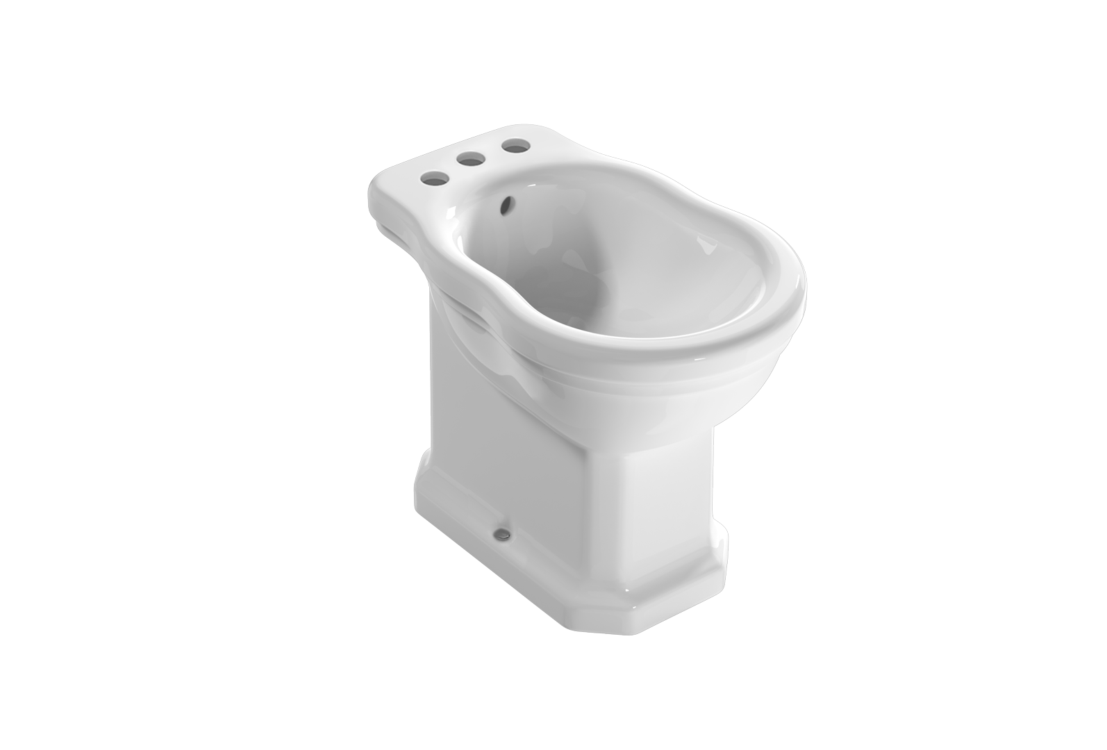 Bidet a terra tre fori by Ceramica Globo