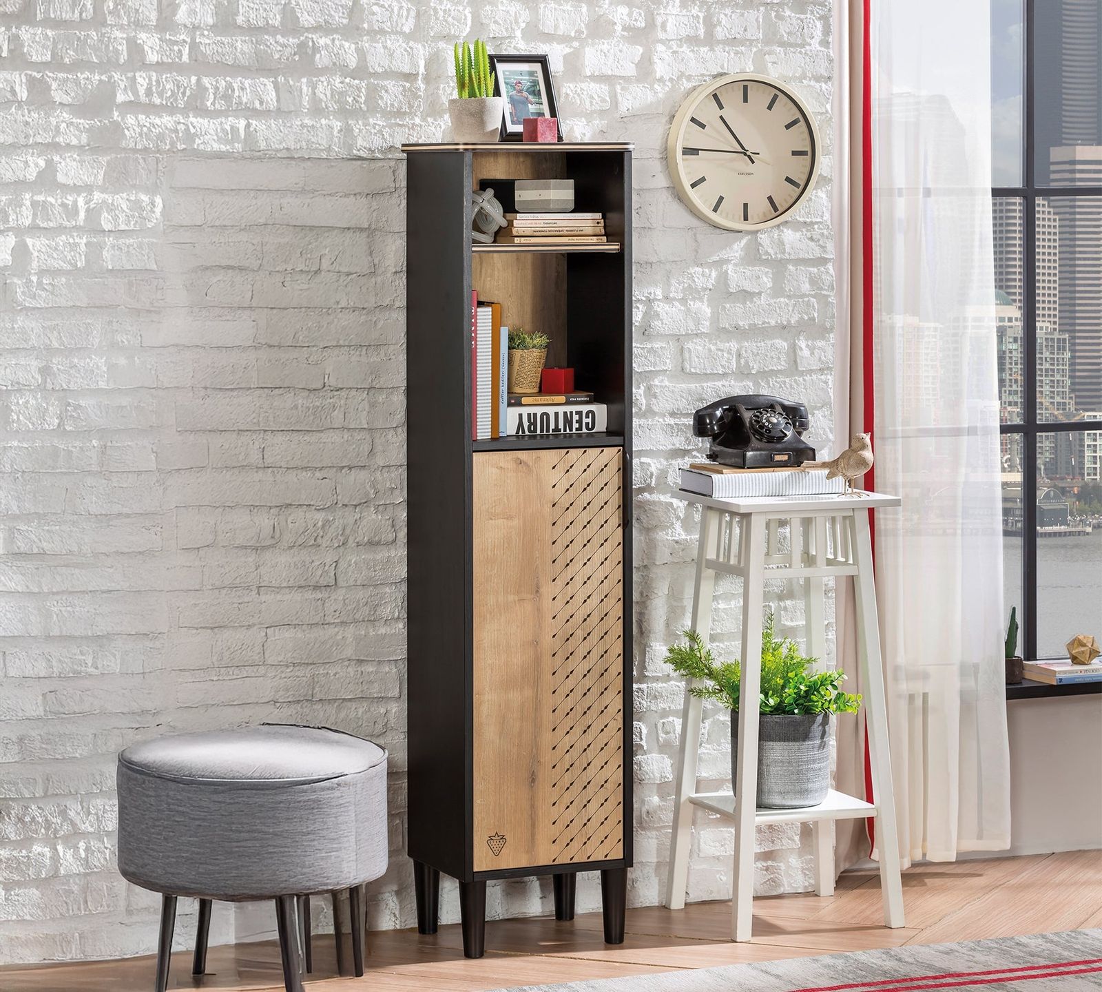 Black Bookcase by Cilek