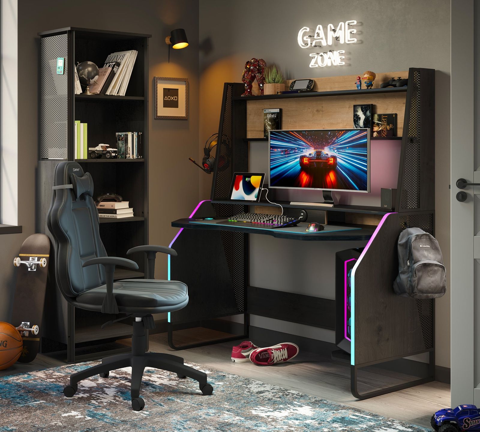 Black Gaming Desk by Cilek