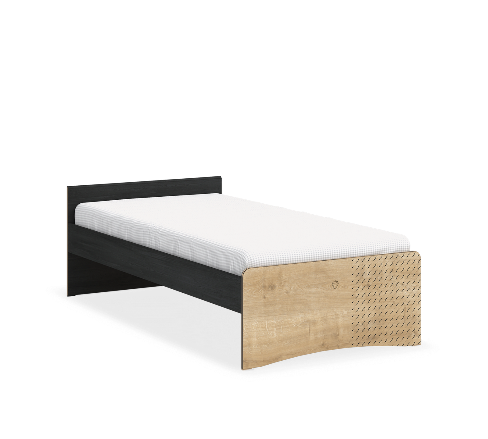 Black Headless Bed by Cilek