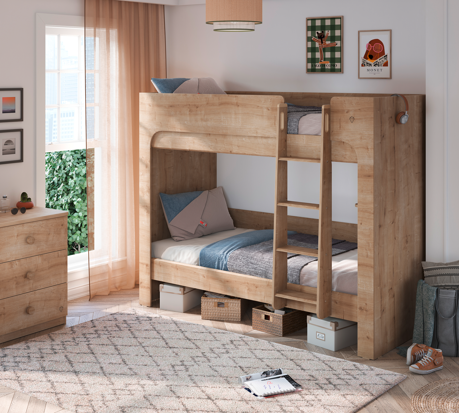 Mocha Small Bunk Bed (90x200 cm) by Cilek