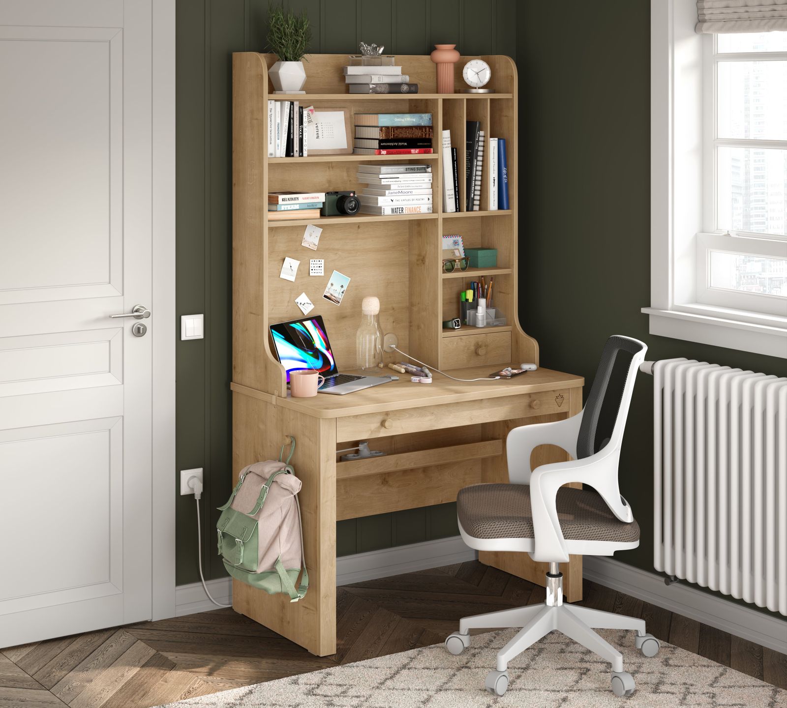 Mocha Tall Study Unit by Cilek