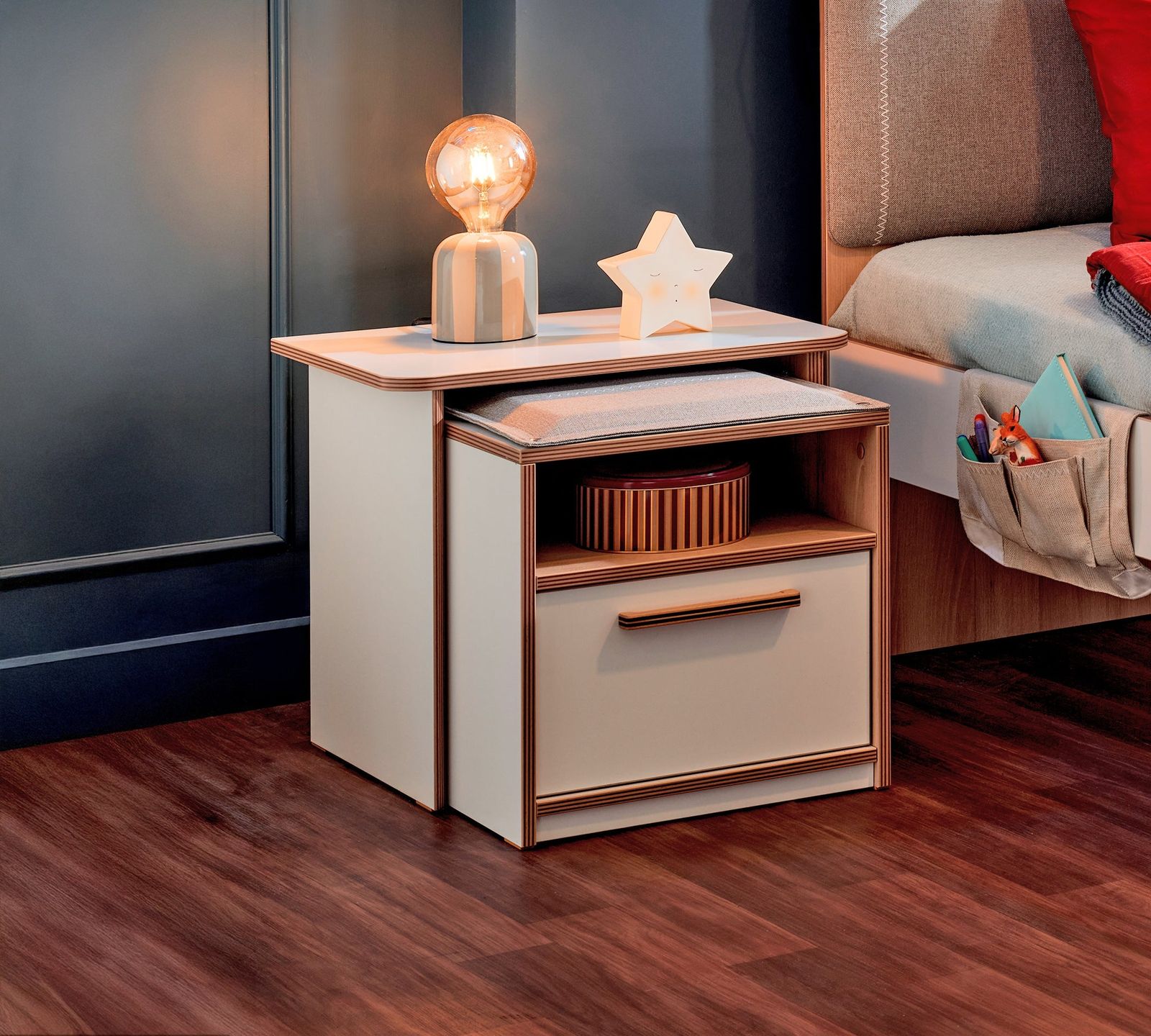 Modera Nightstand With Shelf by Cilek