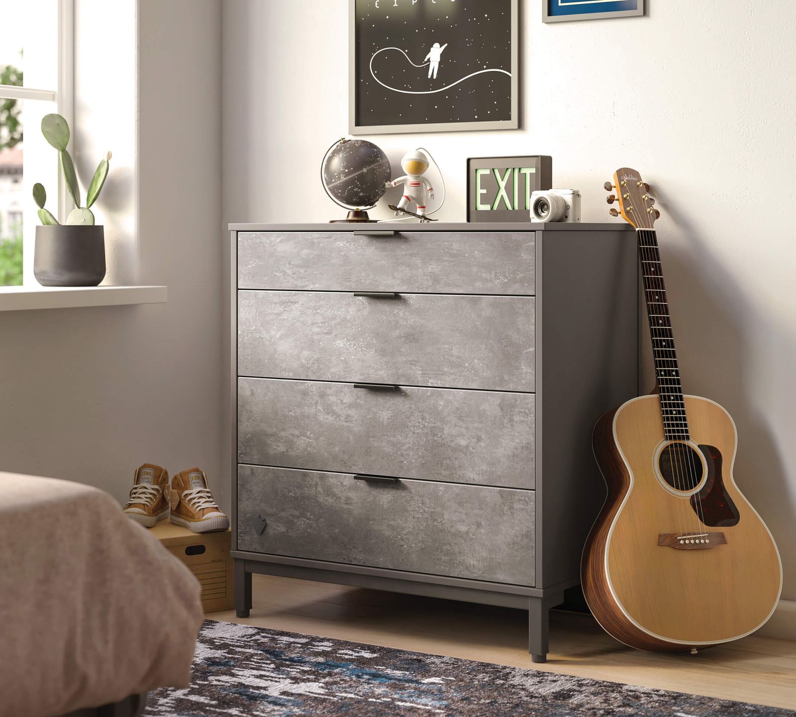 Space Gray Dresser by Cilek